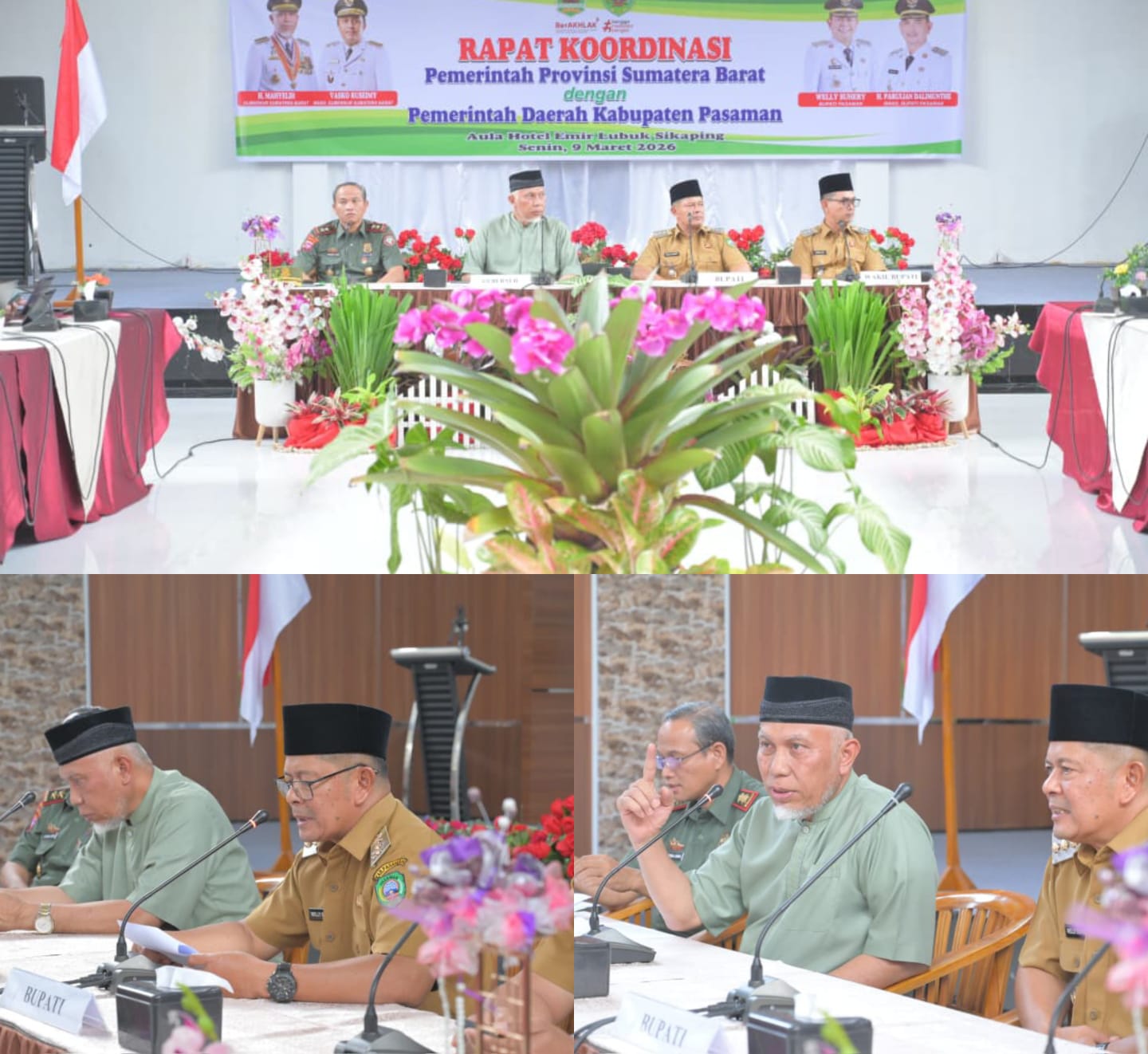 Suasana  Rakor Pemprov Sumbar dengan Pemkab Pasaman